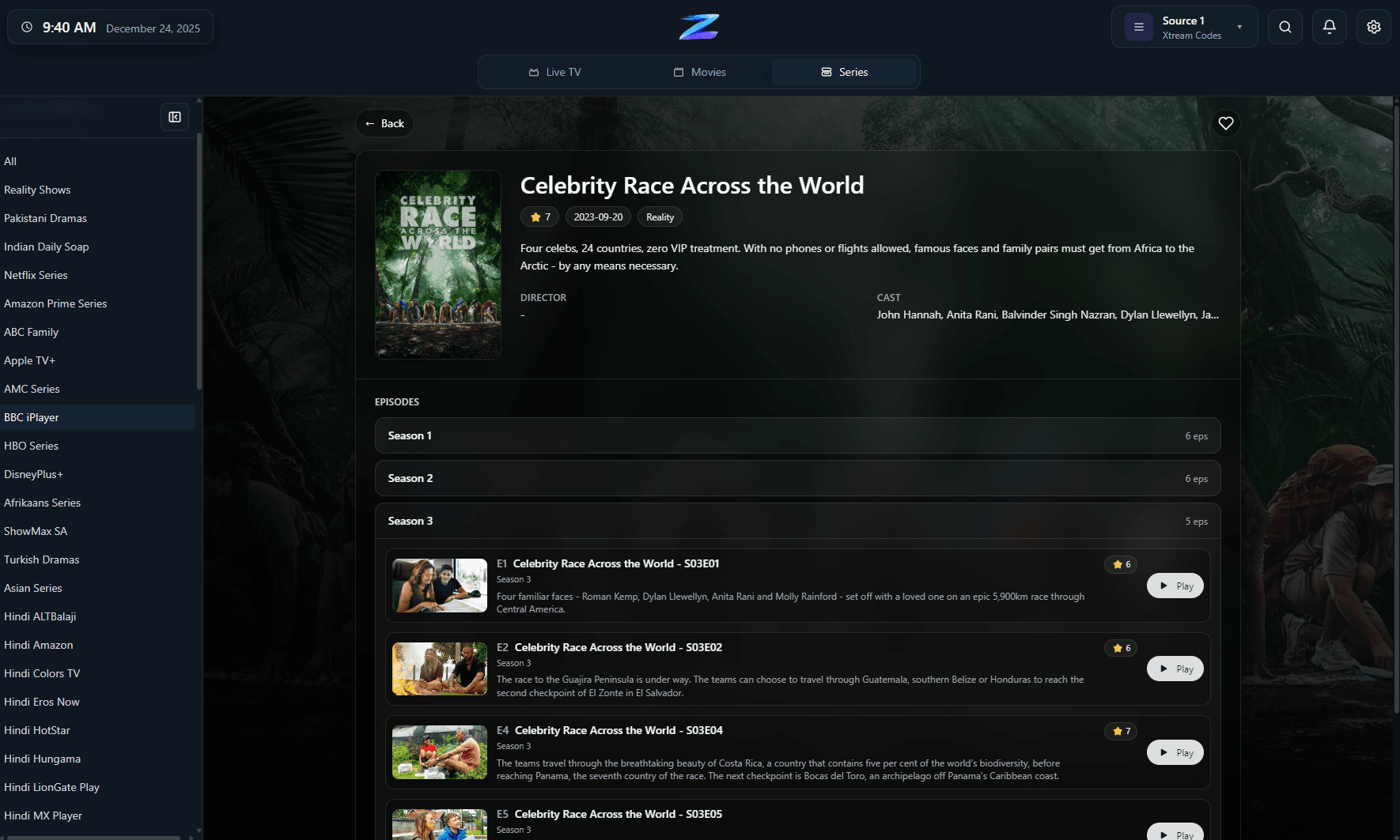 Series (seasons & episodes)